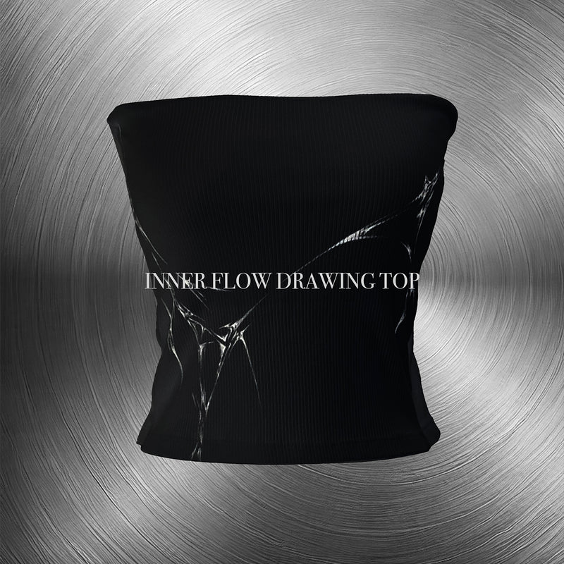 inner flow drawing top (black)