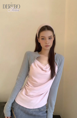 pink layered t-shirt