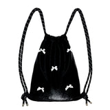 Ribbon Gym Sack [White]