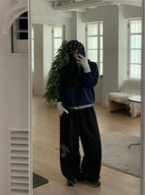 25FW★ [BAONHAUS] トレーニングプリントトレーニングワイドパンツ
