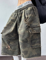 DAMAGE VINTAGE MILITARY BERMUDA PANTS 🖤🩶💚🤎20L0R