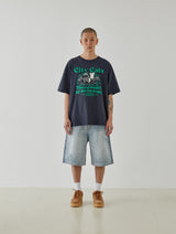 Team City Cat Tee (Navy)