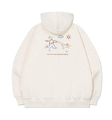 26FW★ Line Work Embroidered Hood Zip-Up