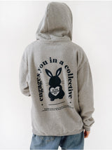 BLACKBUNNY BACK HOODIE ZIP-UP