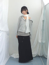 Slim Base String Long Skirt
