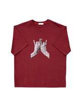 サインカットオーバー半袖Tシャツ 4C