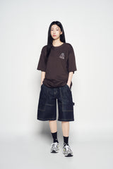 25SS グラデーションエイリアンショートスリーブTシャツ ダークブラウン