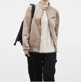 (Unisex) ロビオチャイナネックスエードジャケット