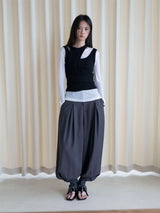 Asymmetrical Layered Deconstructed Tank Top