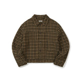 Virgin wool trucker blouson / Olive