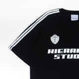HIERARCHY STUDIOS Opulence - ブラッククレストオーバーサイズTシャツ