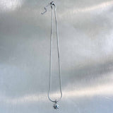Minimalist Starburst Silver Snake Chain