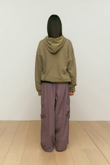 LUNA WASHING VINTAGE GRAPHIC HOODIE [LIGHT KHAKI]