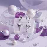 [SNSD Taeyeon Piercing] Love Planet Huggies Piercing - Silver Color