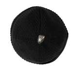 [MADE] Dimanche Signature heart star Cowhide Beanie [Black]