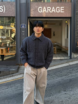 Eden high neck knit cardigan