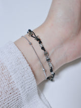 Swirl layered string star bracelet