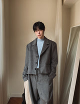 Comel wool crop blazer