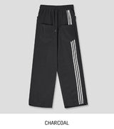 Reverse fleece string track pants