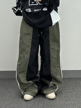Washa denim mix pants