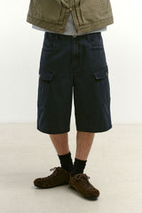 モンキーポケットカーゴショーツ (Washed Navy)