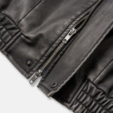 Dad Pigment Leather Jacket (2color)