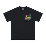 ストリートウェアプリントルーズTシャツ