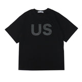 " US " オーバーサイズTシャツ ( ブラック ) UNISEX