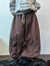 PUNCHING LOOSE HIP STREET LONG PANTS 💙🤎2COLOR