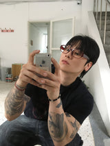 No.1731 retro horn-rimmed glasses