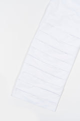 TUKED BAGGY PANTS (WHITE)