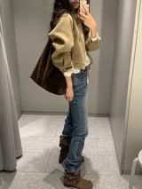 [MADE] hent wool handmade blue jacket