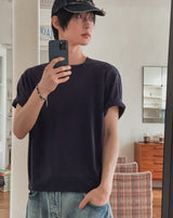 Lenny Basic Semi-Crop Short Sleeve T-shirt