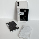 shirring card holder - black