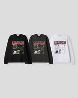 エスカングラフィックロングスリーブTシャツ