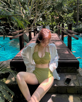 Morent shirring bikini