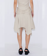 ASYMMETRIC DRAPE SKIRT