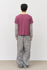 Hang Pigment Sagging Pants