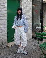 [UNISEX] バミューダカーゴワイドパンツ