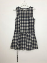 ローチェックプリーツドレス(2color)