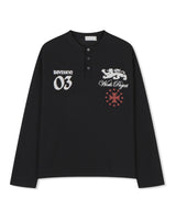 (UNISEX) Project Waffle Henley Long Sleeve