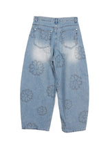 Loupe Brush Flower Denim Pants