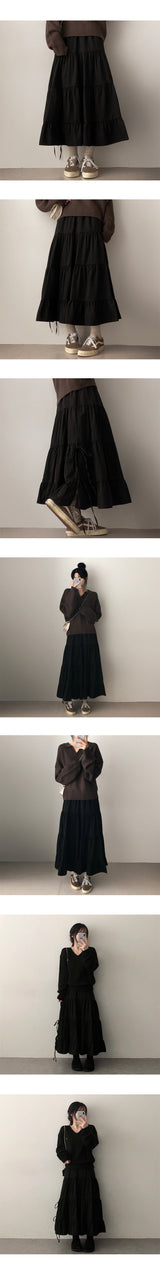U-erse Strap Kang Long Skirt