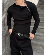 [S/F] Ragaln golgi side zipper slim t-shirts(3color)