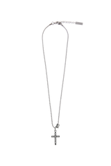ロープチェーン リングロープクロスネックレス
