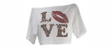 leopard love off shoulder T (2color)