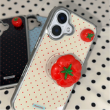 グリップセット) 3D トマトマグセーフドットフォーンフォーンケース
