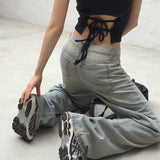 Tarkin summer back incision denim pants