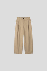 Hard cotton one tuck pants 5color