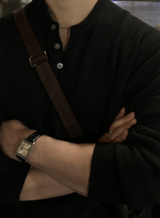All Day Classic Wool Henry Neck Knit